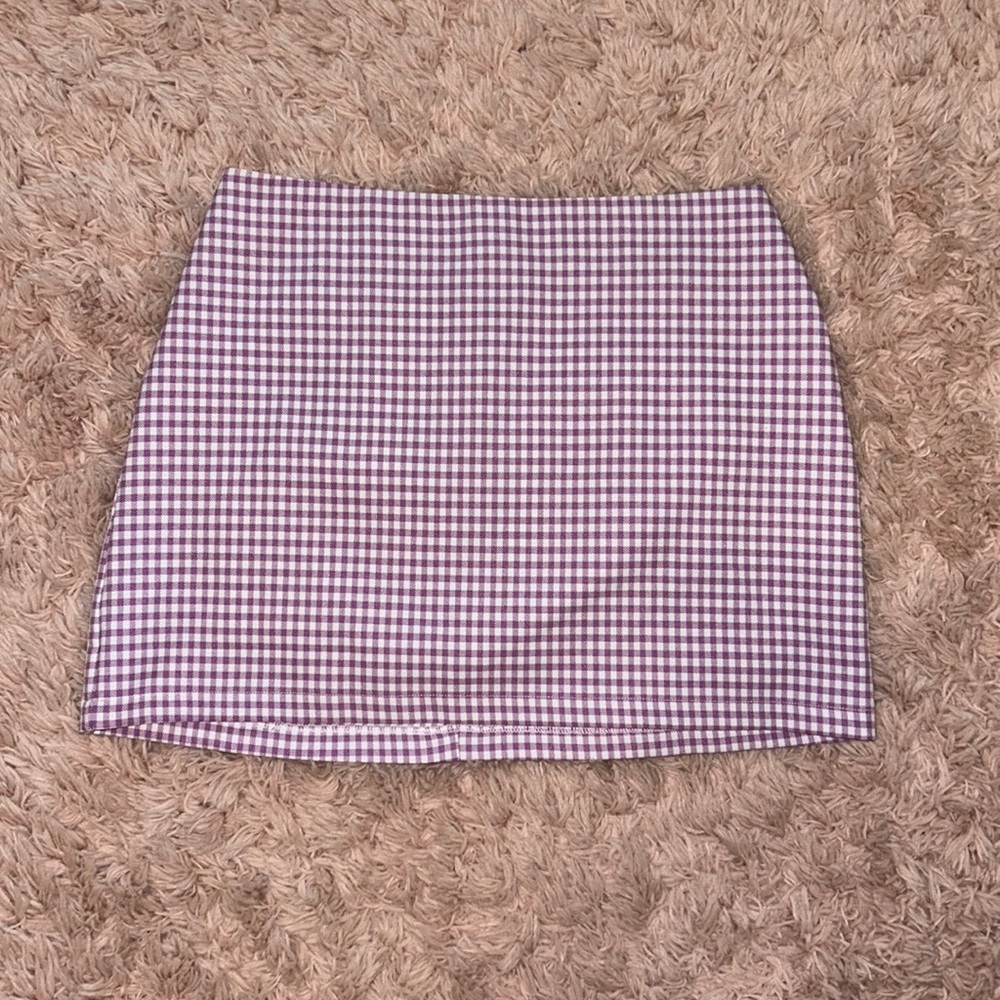 Purple Plaid Urban Outfitters Mini Skirt